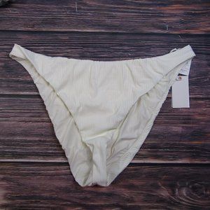 Good American NEW 4XL Size 7 Ivory White Cheeky Basic Swimsuit Bottoms